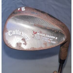 Callaway Mack Daddy 2 60° 14C Lob Wedge Rusty Raw Roger Cleveland Steel Shaft